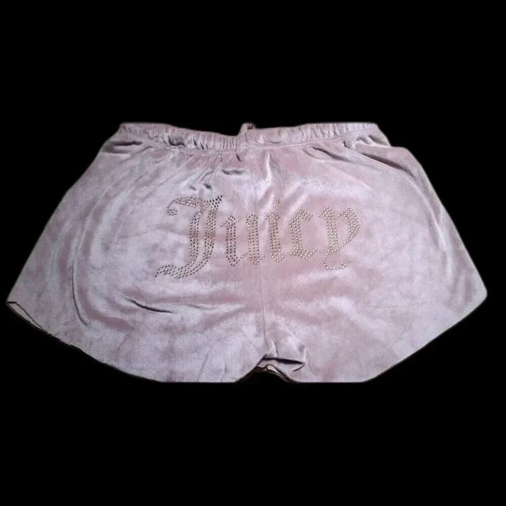 Y2K Juicy Velour Cut off Shorts soft size Medium Rhinestone jeweled butt Vintage